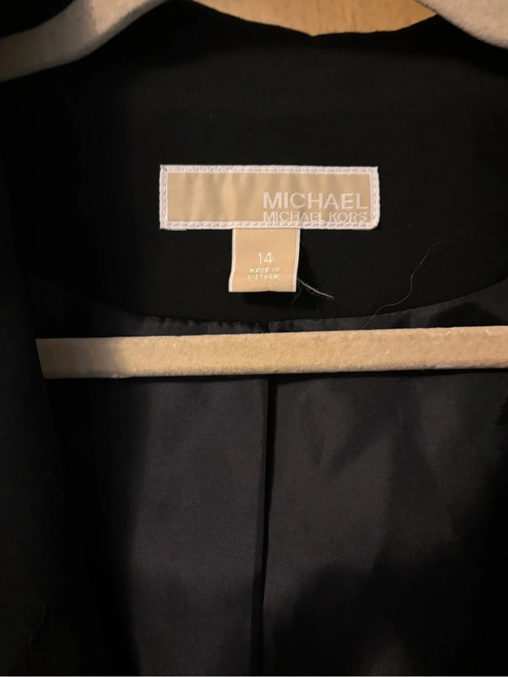 Michael Kors Black Single-Button Tailored Blazer